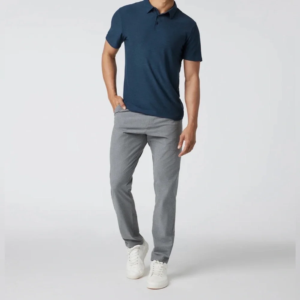 Vuori Men's Aim Chino Pants, Gray, Size 36, Stretch Performance Golf Active V431 - Picture 15 of 16